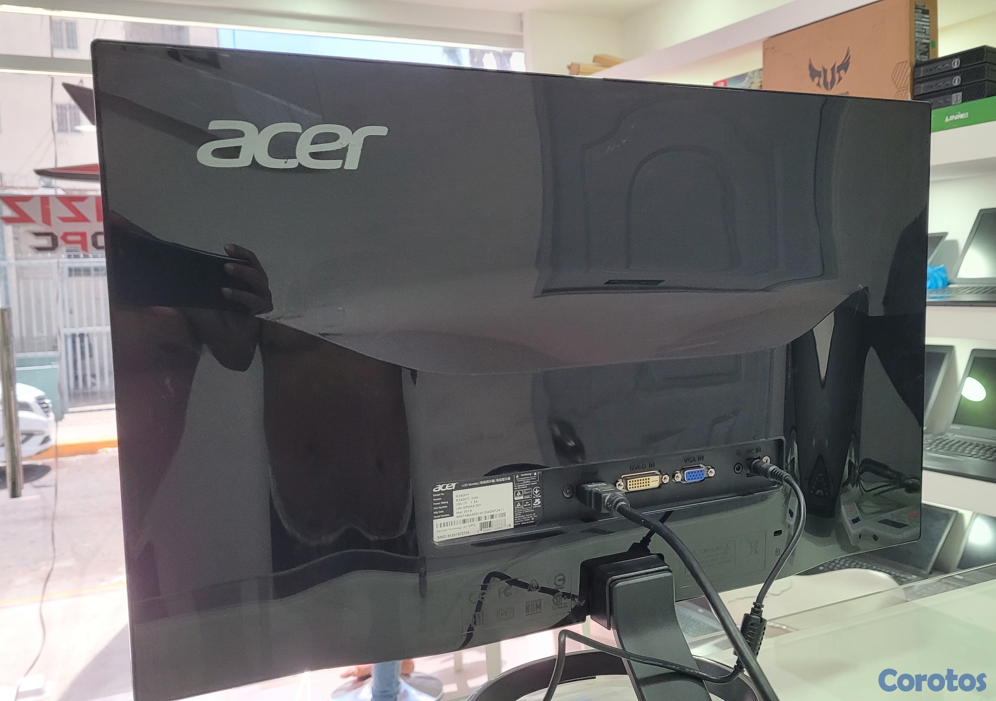 computadoras y laptops - monitor Acer 24 Pulg Sin Bordes hdmi  3