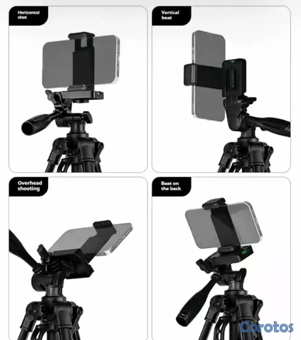 camaras y audio - Tripode profesional 55.5 pulgadas para cámaras tipo DSL y celulares 7