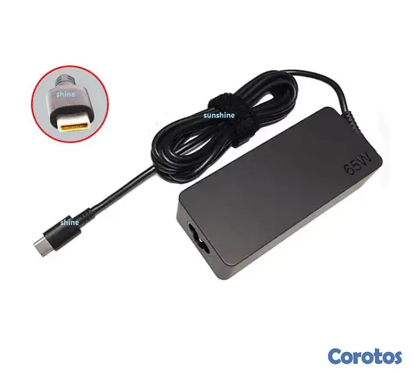 otros electronicos - cargador Lenovo tipo c diaponible 65W  3