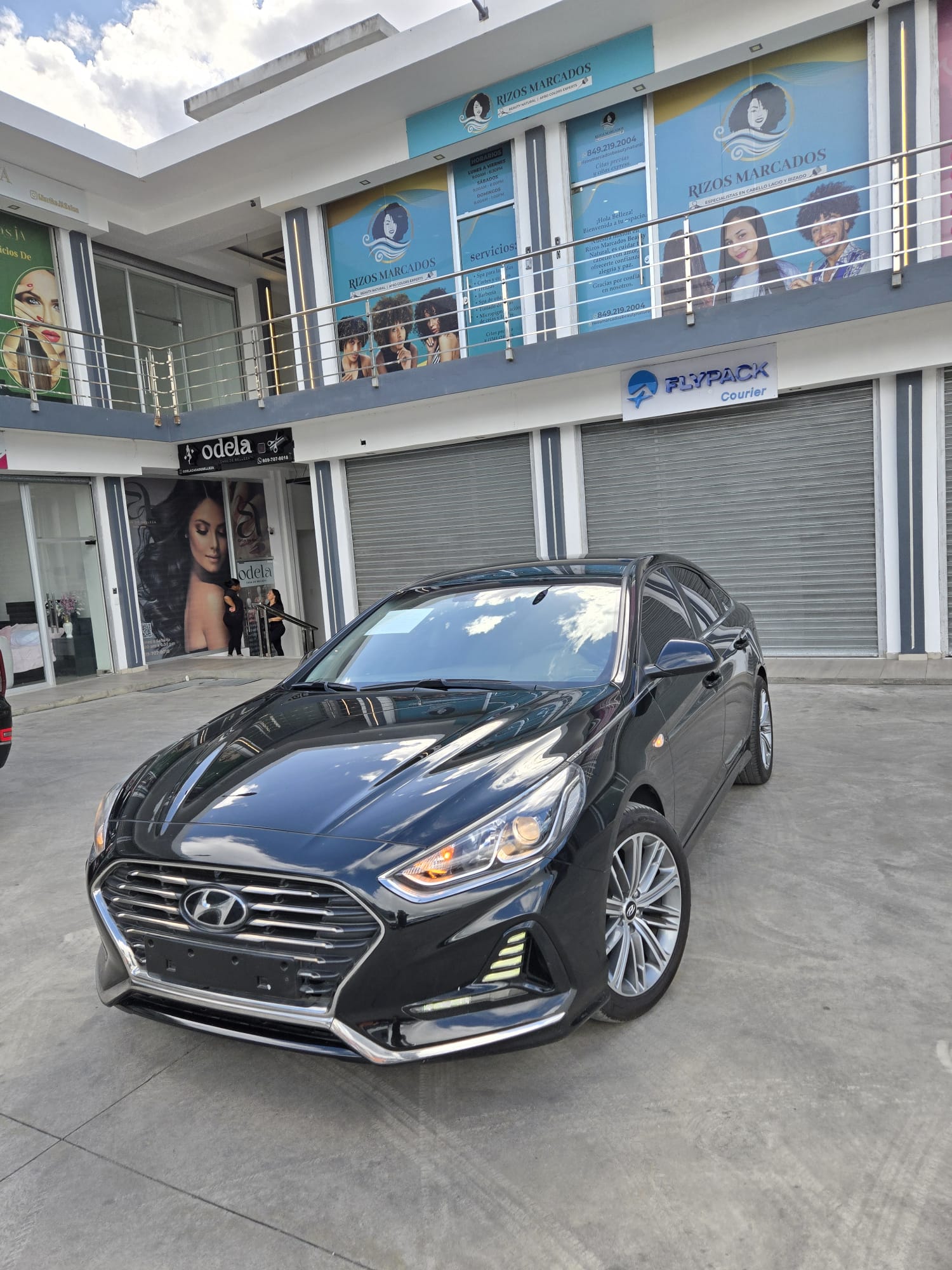 carros - HYUNDAI SONATA NEW RISE 2018 NEGRO GASOLINA 4