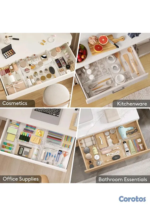 decoración y accesorios - Organizadores Ajustables para Gavetas (6 unidades) 7