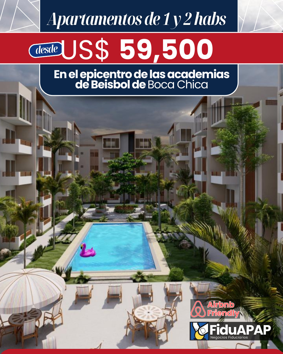 apartamentos - 🏖 Proyecto en Preventa – Terrazas de Boca Chica | 1 y 2 Habitaciones
