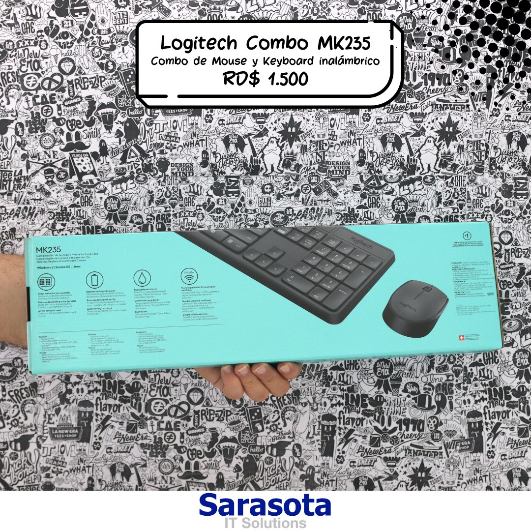 accesorios para electronica - Logitech Combo teclado y mouse MK235 1
