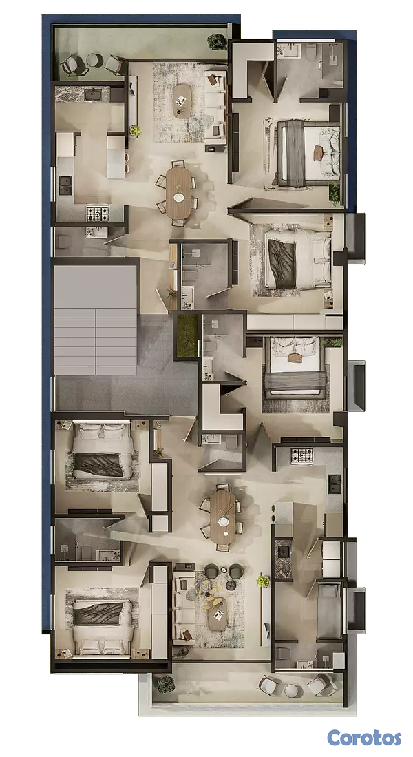 Proyectos - Proyecto Residencial Moderno en prado oriental de  7