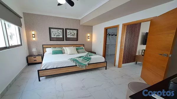 apartamentos - Apartamento amueblado de 1 habitación en Naco en Alquiler 2
