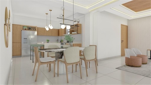 apartamentos - Venta de apartamento en tropical del este de 135mts Santo Domingo este  5