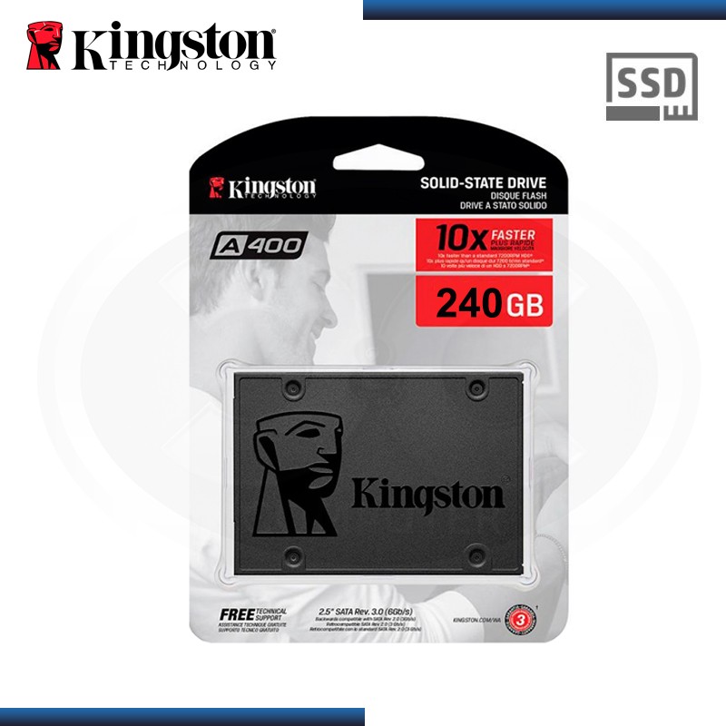 computadoras y laptops - DISCO SSD DE ESTADO SOLIDO KINGSTON 240GB, SATA3