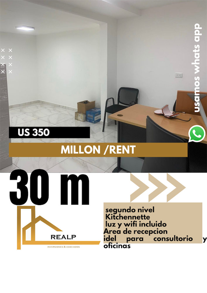 oficinas y locales comerciales - Oficina céntrica en el millon