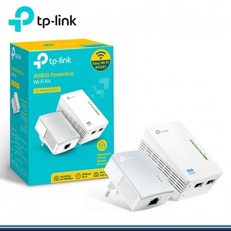 computadoras y laptops - POWERLINE TP-LINK TL-WPA4220KIT, ACCESS POINT TL-WPA4220, 2.4GHZ/300MBPS, 2 PUER