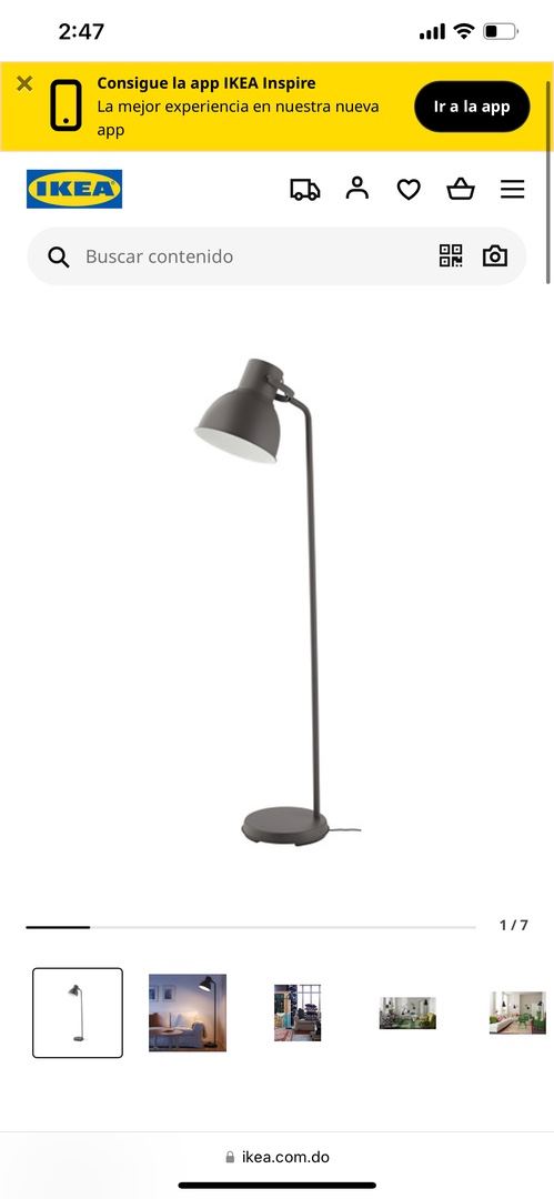 decoración y accesorios - Lámpara de pie, como nueva.  0
