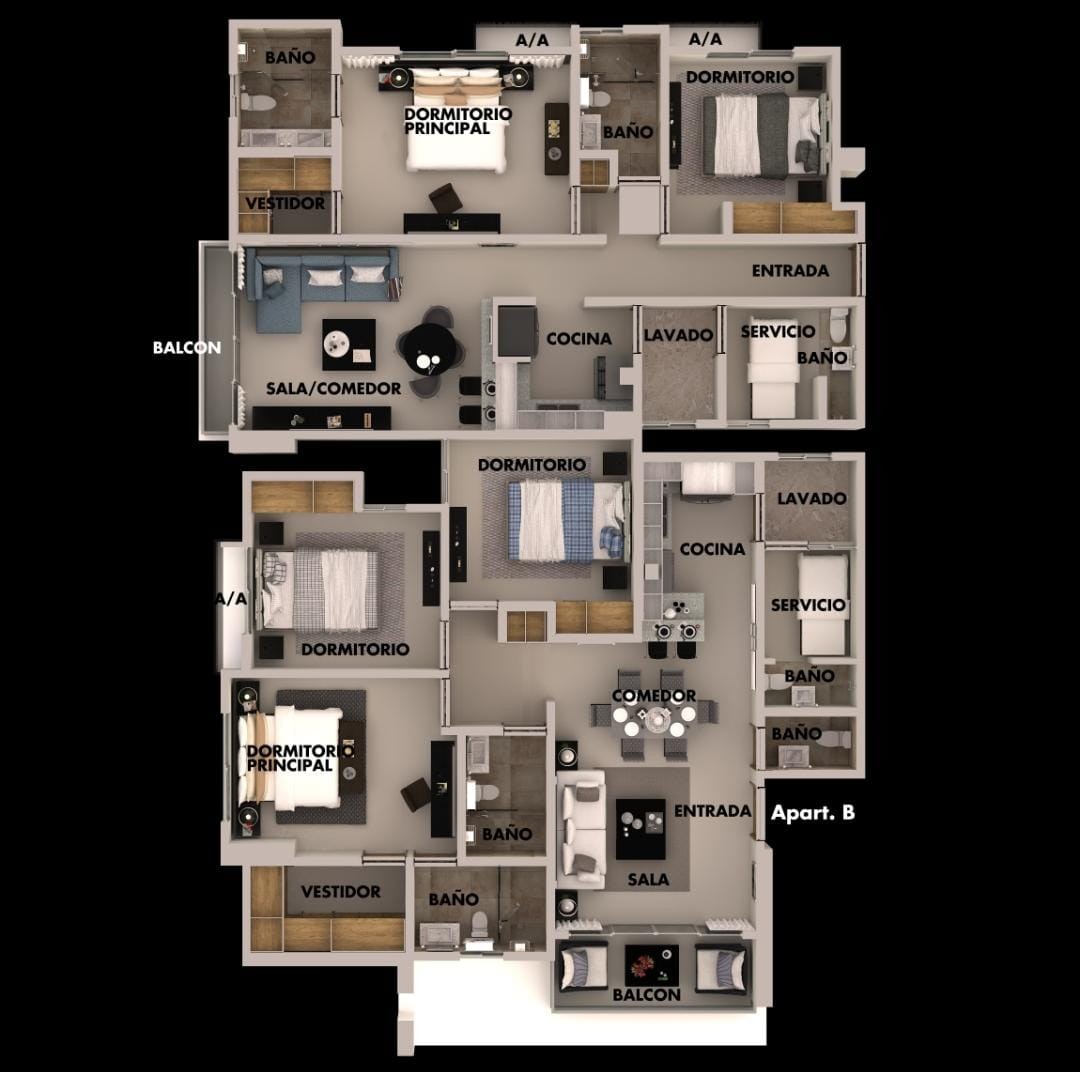 apartamentos - Proyecto de apartamento Residencial Benítez III 
Apartos desde 98mts US$ 239,00 4