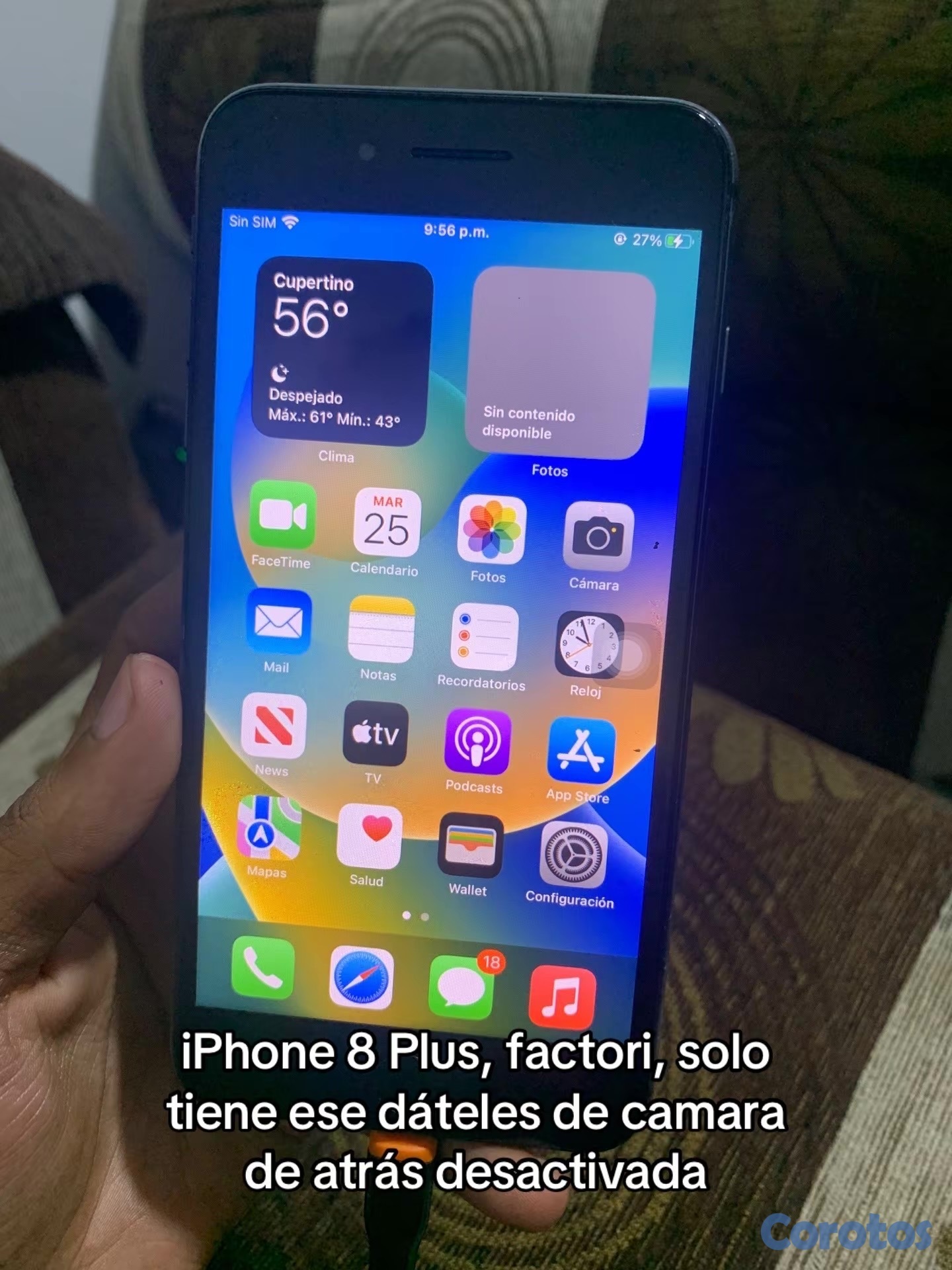 celulares y tabletas - iPhone 8 Plus  1