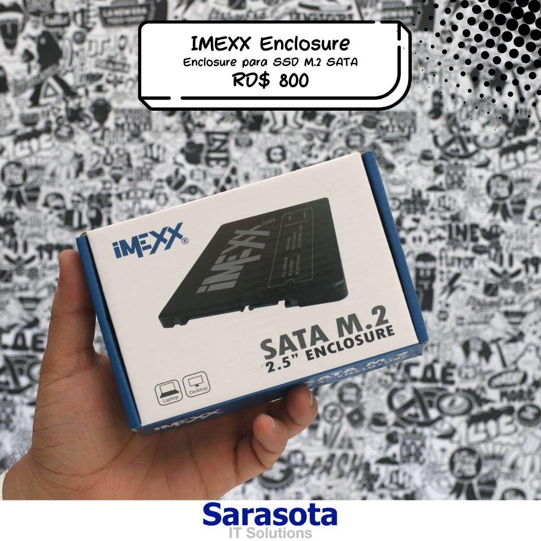 accesorios para electronica - Enclosure solo acepta M.2 SATA (no NVMe) marca iMEXX 0