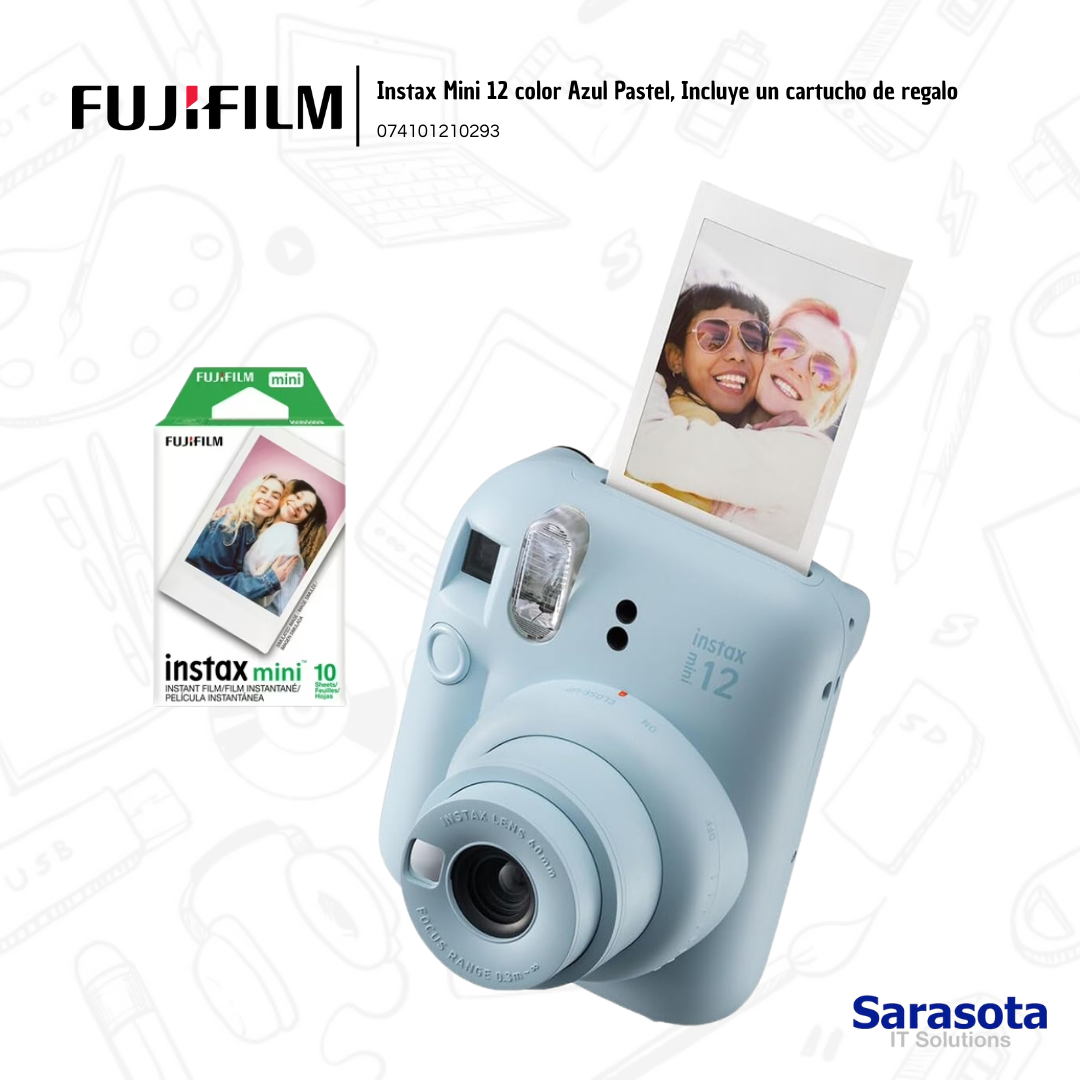 camaras y audio - Fujifilm Instax mini 12 Azul + cartucho de regalo 0