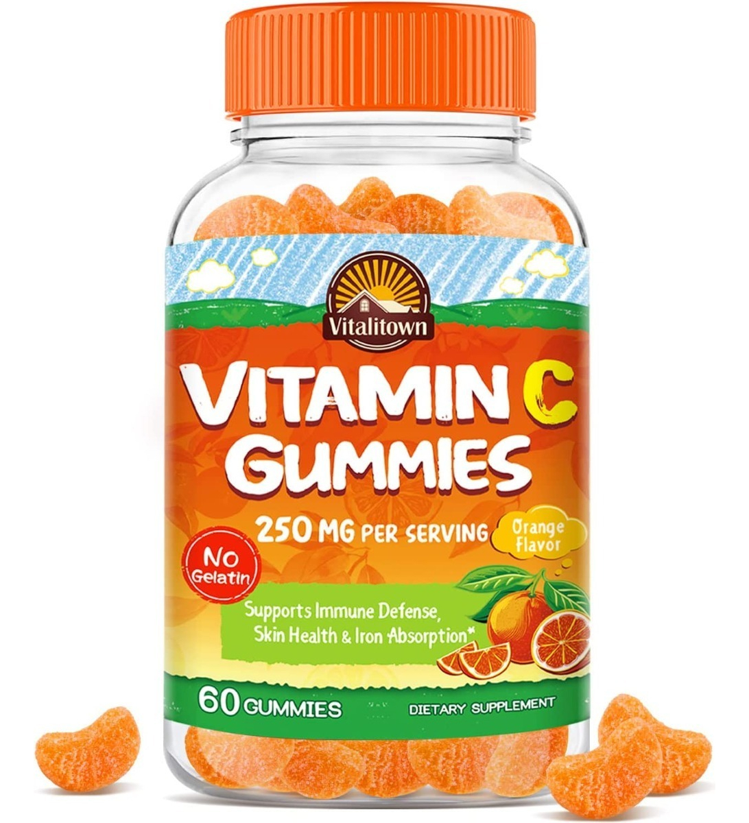 Salud y Equipamiento Médico - Vitamina C Vitalitown 60 Gum - Uni - Unidad A $2792 1