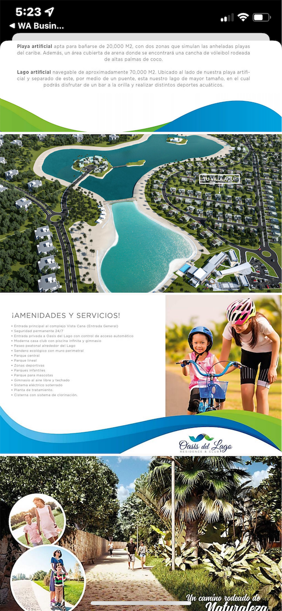 casas vacacionales y villas - Casas en Punta Cana Vista Cana con Casa club, Playa Artificial y Campo de Golf 2