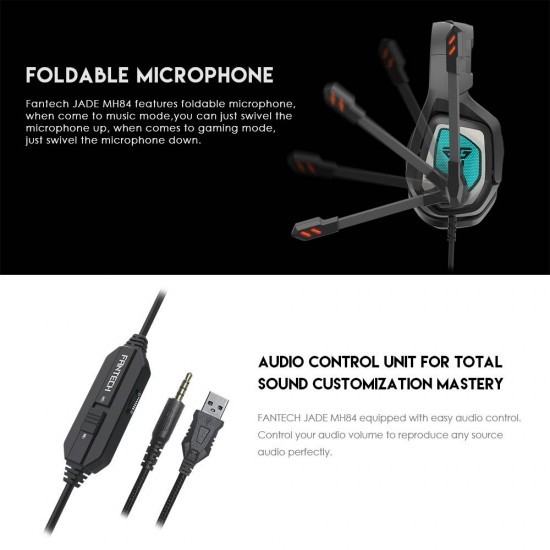 camaras y audio - Headphone Gaming Fantech MH84 PC PS4 XboX  1