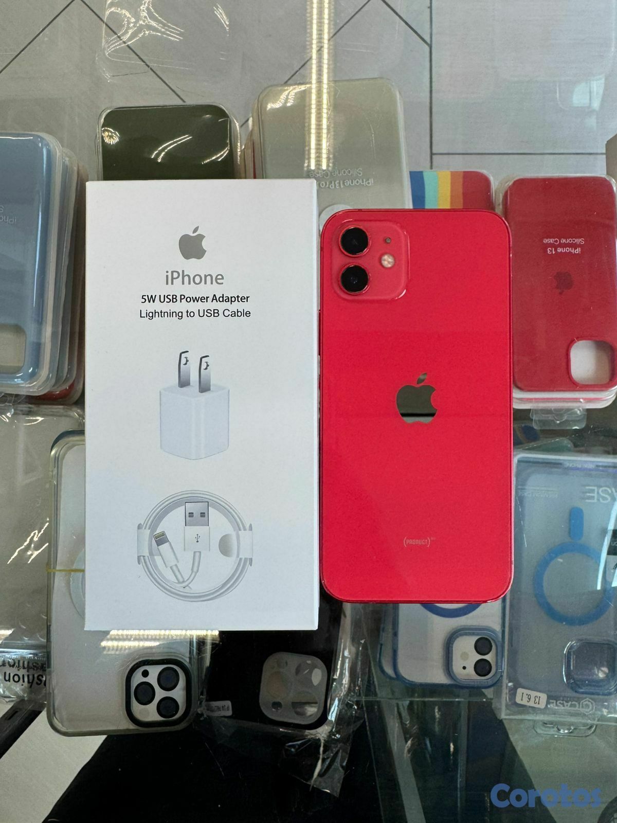 celulares y tabletas - iphone 12 rojo 128 GB Desbloqueado NO FACE ID 2