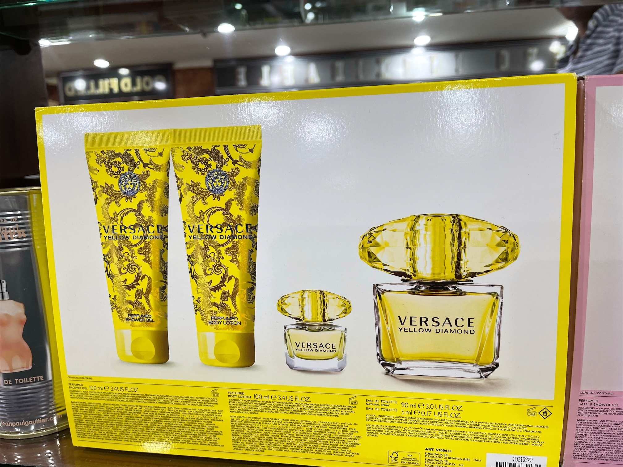 Set perfume Versace Yellow Diamond’s. Original