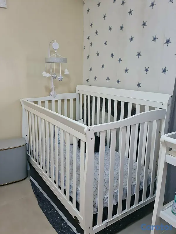 muebles - Cuna/cama más cambiador para bebé  2