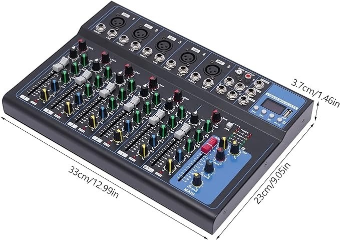 camaras y audio - Mezcladora de sonido audio de 7 canales - U2 4