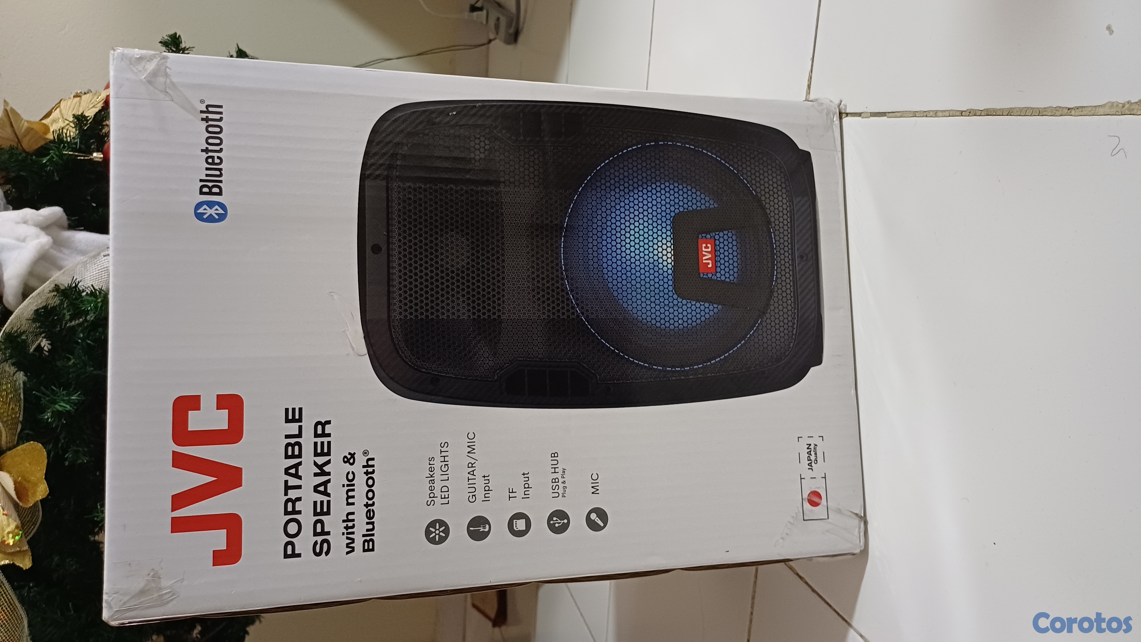 otros electronicos - Bocina JVC con micrófono y luces LED 1