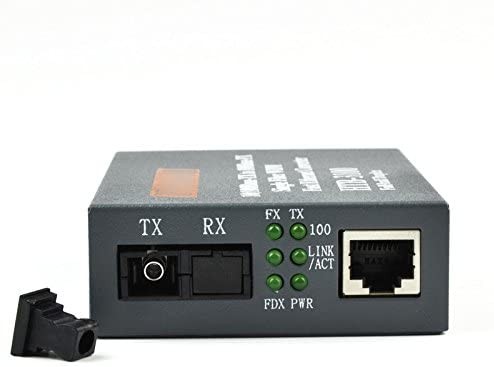 otros electronicos - Convertidor extensor de fibra optica optico a RJ45 adaptador Óptico WDM Monomodo 2