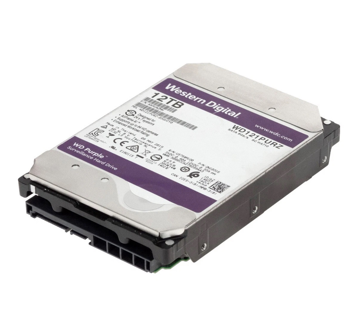 computadoras y laptops - Wd Purple Wd121purz Sc Ha710 12Tb 7.2K 256Mb Sata Iii 3.5'' 3