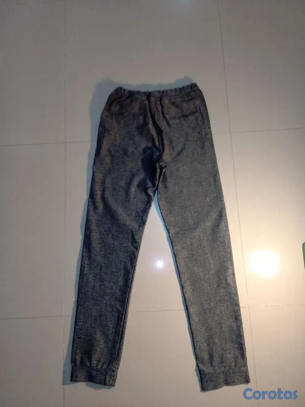 ropa para hombre - Pantalón gris plateado  3
