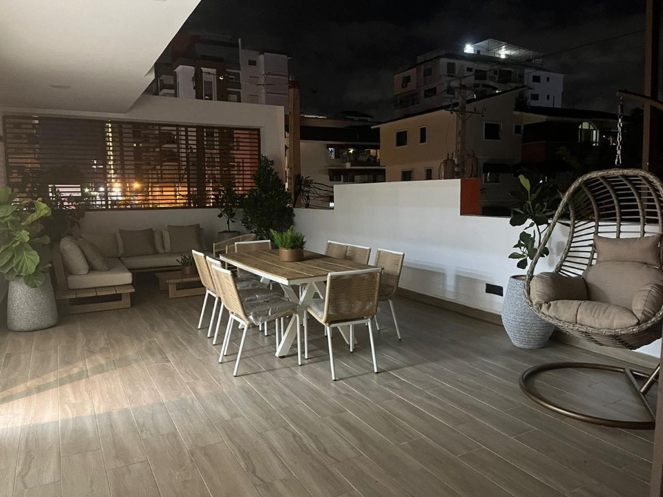 apartamentos - Apartamento Amueblado en Evaristo Morales 1