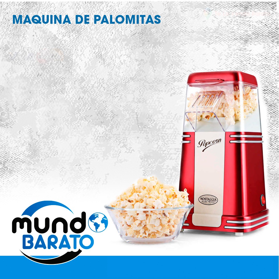 Maquina De Palomitas De Maiz, Sin Aceite Listo En 3 Min POP CORN COCALECAS