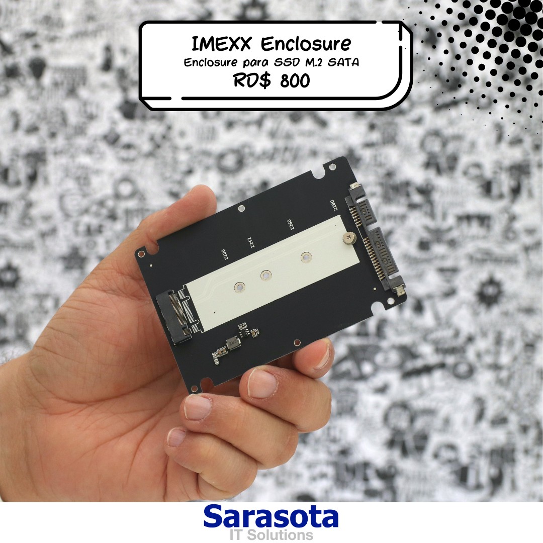 accesorios para electronica - Enclosure solo acepta M.2 SATA (no NVMe) marca iMEXX 1