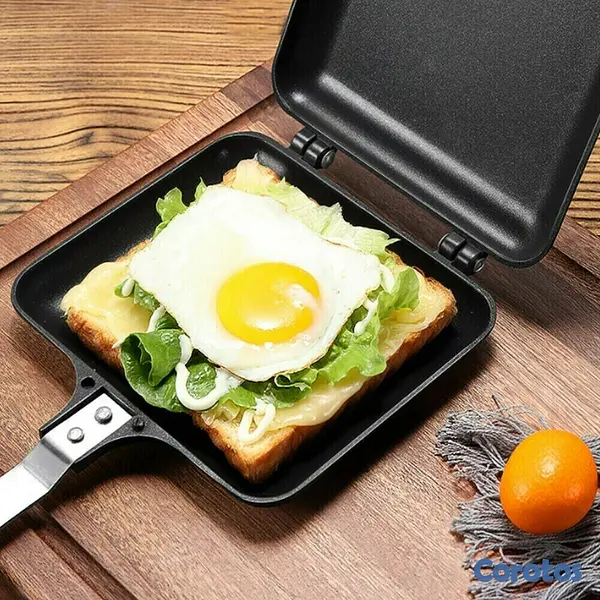 cocina - Sartén para sándwich, tostadas y pan de pastel de doble cara, herramienta. 4