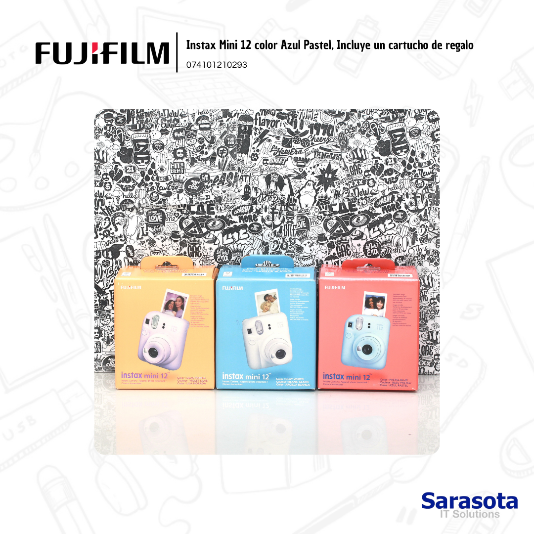 camaras y audio - Fujifilm Instax mini 12 Azul + cartucho de regalo 1