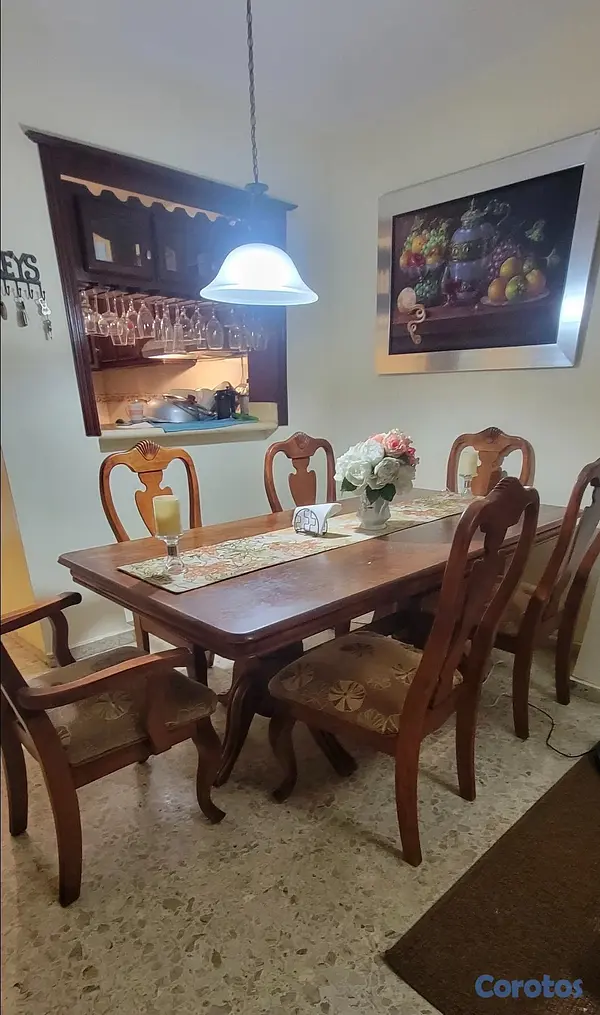 muebles y colchones - Comedor familiar de 6 sillas 5