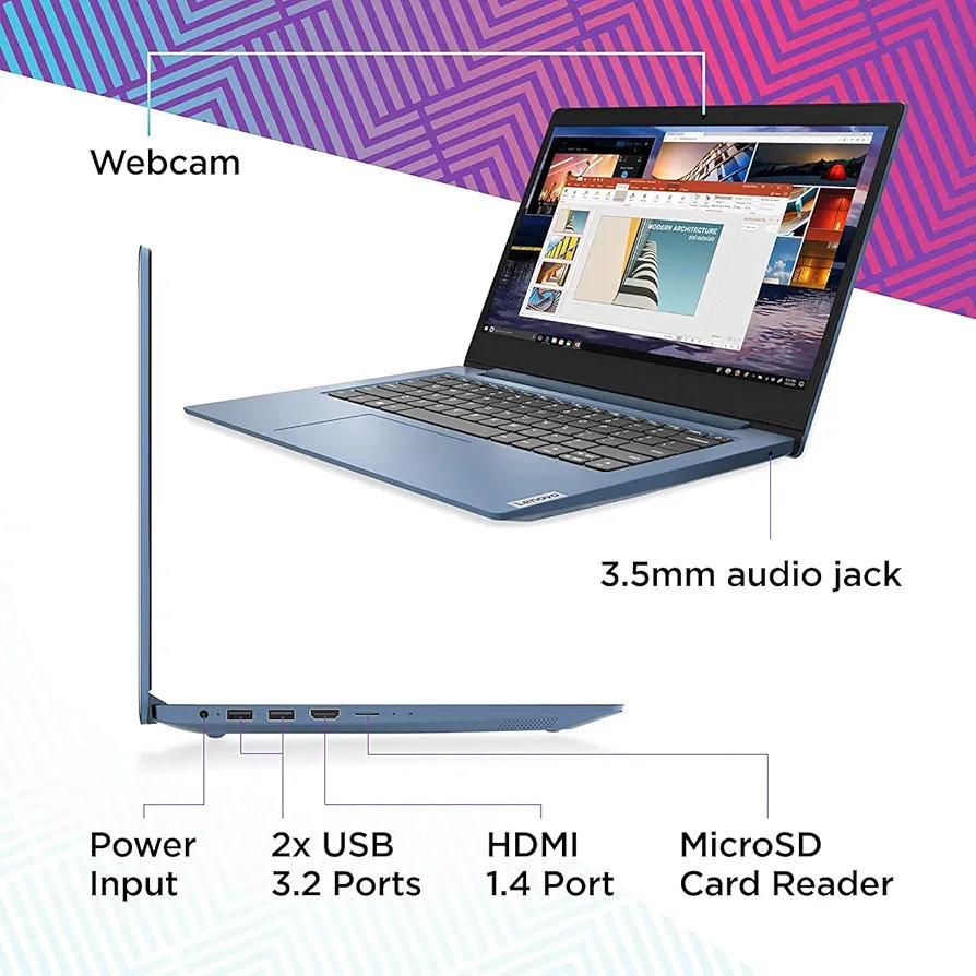 computadoras y laptops - laptop Lenovo 14 pulgadas  3