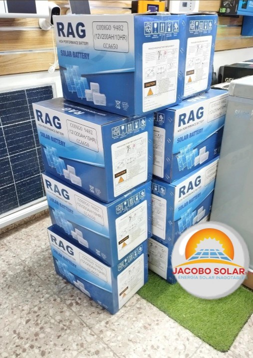 plantas e inversores - Baterías Rag de gel 300 AH 0