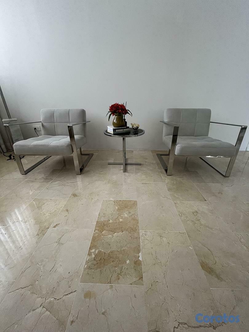 muebles y colchones - Butacas en tela gris (2 unidades)  1