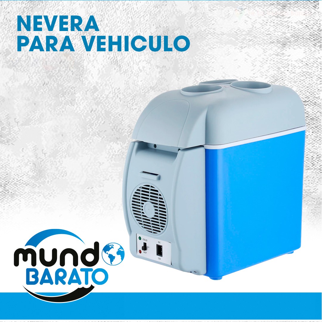 accesorios para vehiculos - NEVERA PARA CARRO PORTATIL VEHICULO REFRIGERADOR 7,5 LITROS
