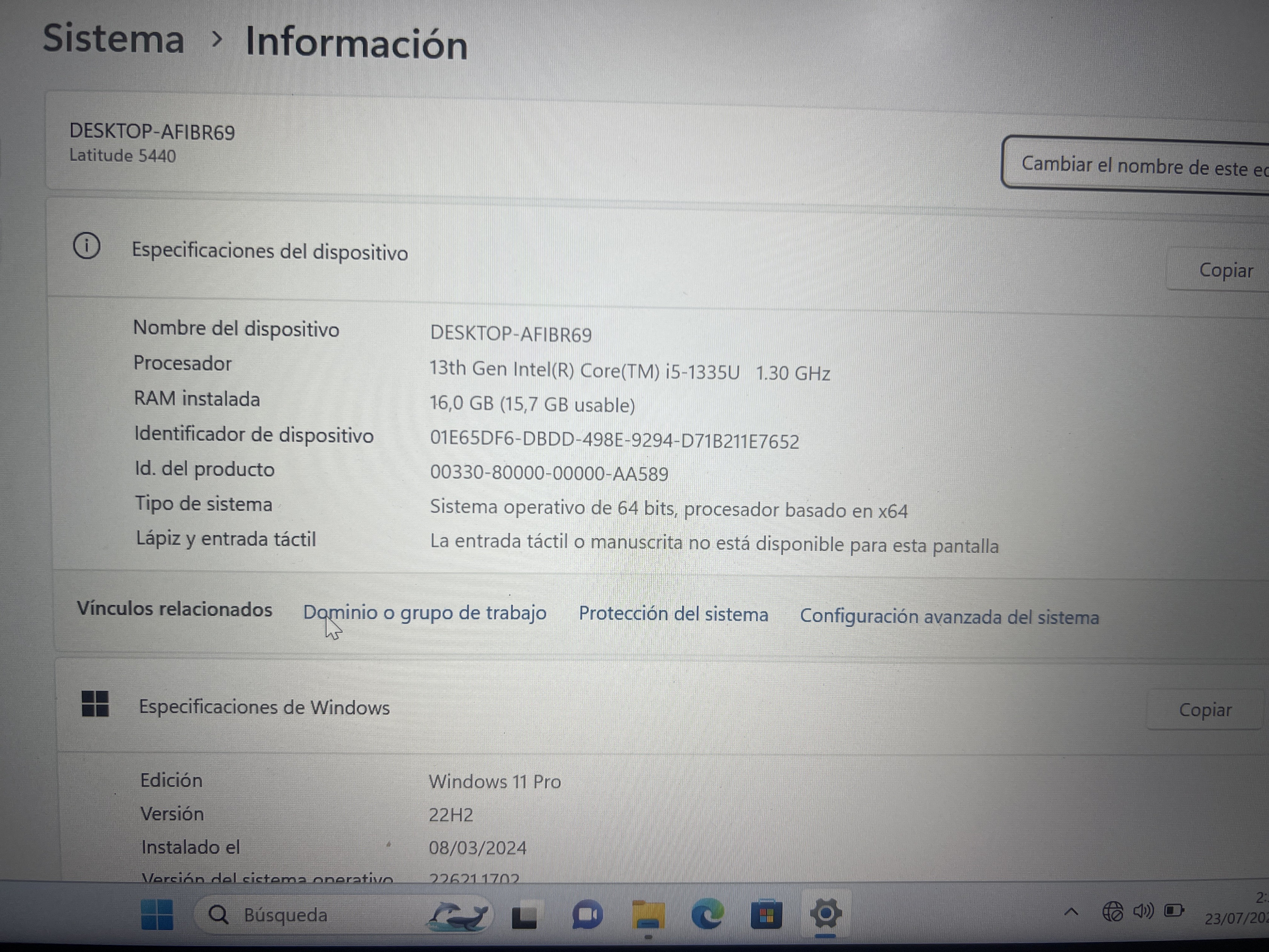 computadoras y laptops - Dell Latitude 5440 core I5 , 1 tb disco duro, 16 GB memoria ram.

 3