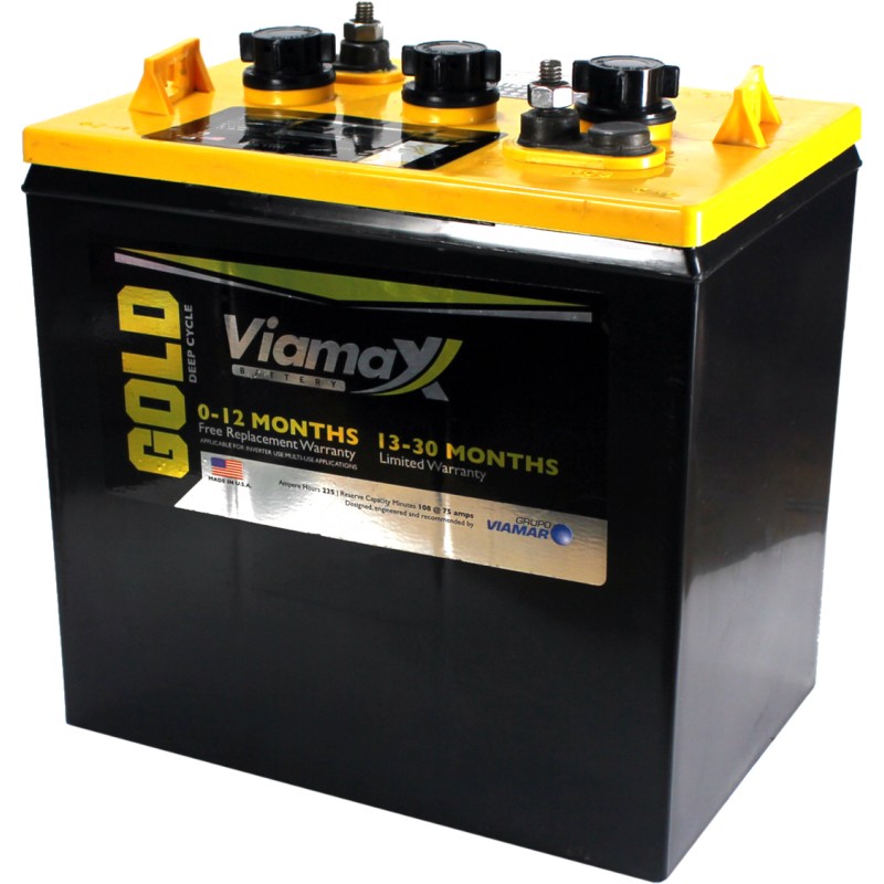 Baterías VIAMAX Gold 6V-250Ah Acido-Plomo  