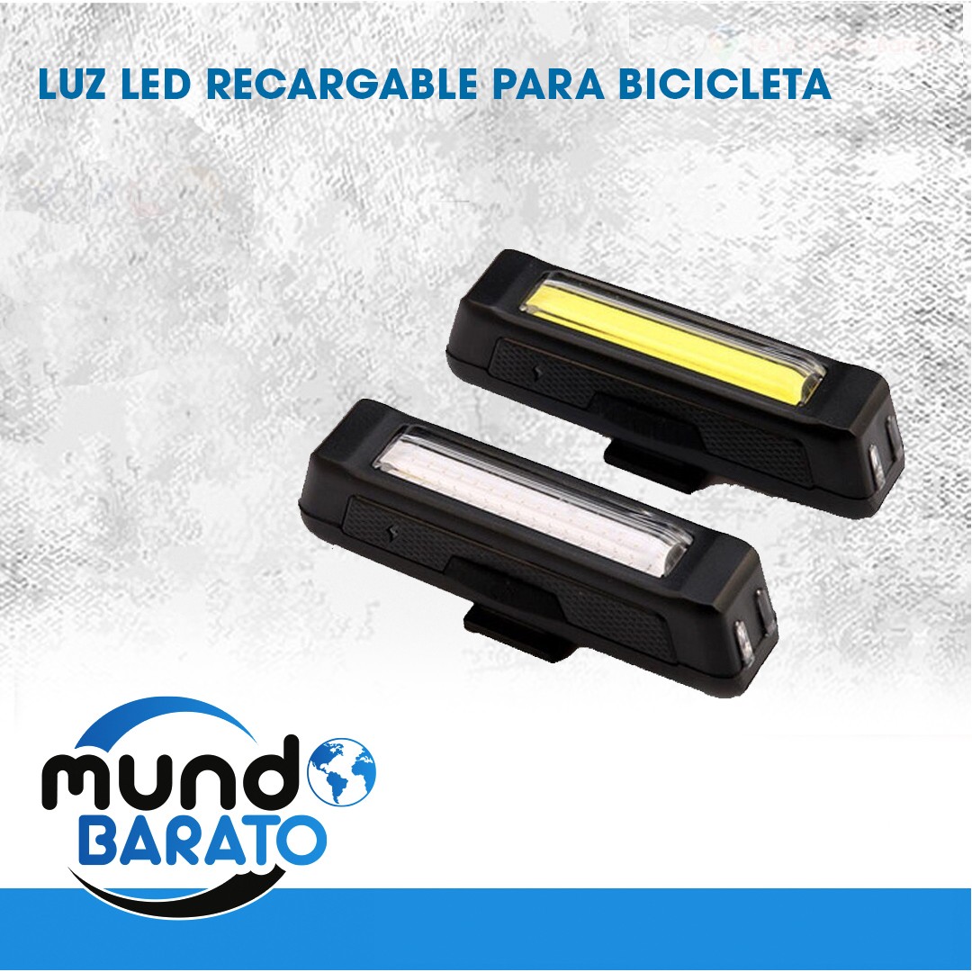 Luz led USB recargable para bicicleta LED rojo 100 lúmenes bike mtb 1