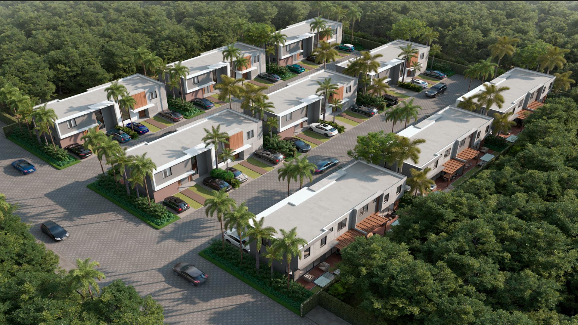 casas vacacionales y villas - Villas Duplex en venta en Vista Cana, Punta Cana. 1
