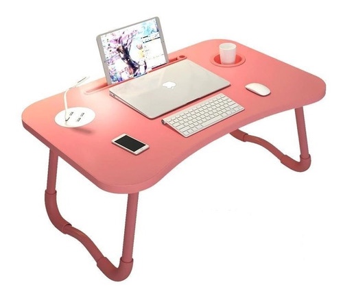 accesorios para electronica - Mesa plegable multifuncional con porta café y porta Tablet 