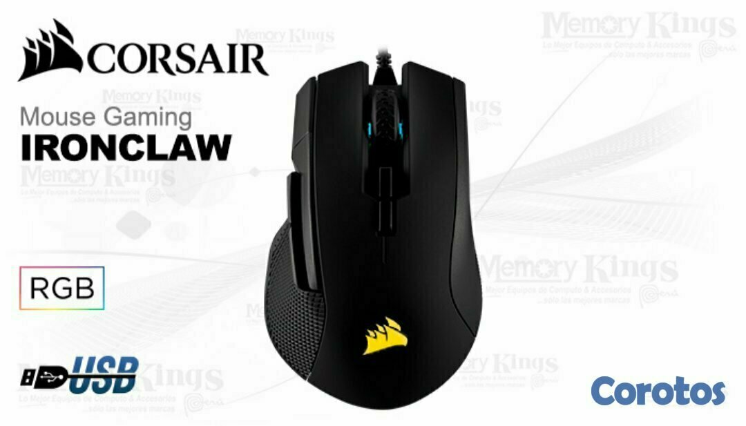 computadoras y laptops - MOUSE CORSAIR HARPOON PRO GAMING, OPTICO USB, 6 BOTONES PROGRAMABLE, VELOCIDAD 1 1