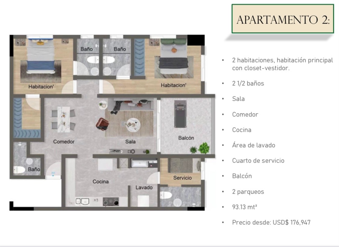 apartamentos - Apartamentos en Evaristo Morales con Piscina y Gimnasio. 9