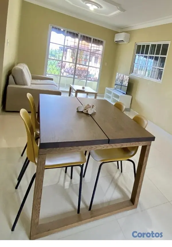muebles y colchones - Mesa COMEDOR madera NATURAL! 2