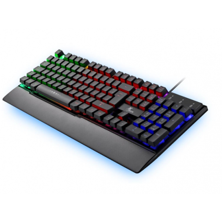 computadoras y laptops - TECLADO GAMER XTECH XTK-510E, USB, INGLES, MULTIMEDIA, LUZ DE FONDO