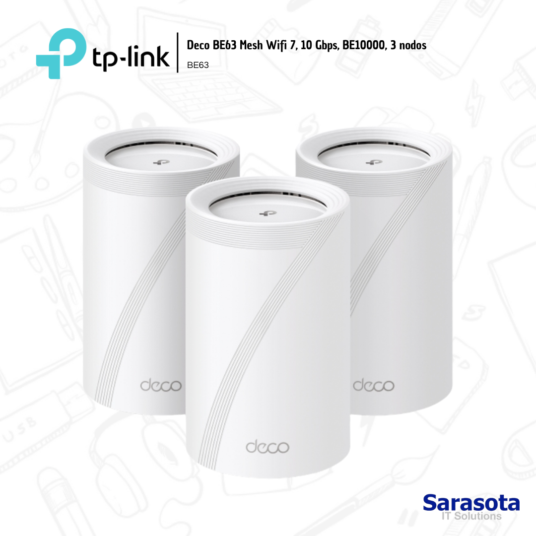 accesorios para electronica - Tp-Link Deco BE63 Mesh Wifi 7, 10 Gbps, BE10000