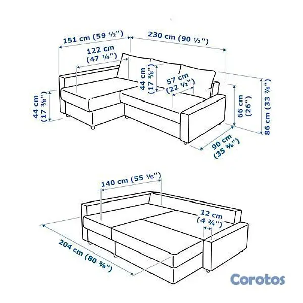 muebles y colchones - Sofá Cama con Almacenaje 6